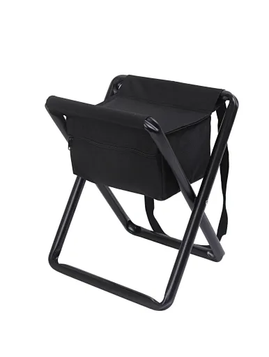  Foldable camping stool with storage bag