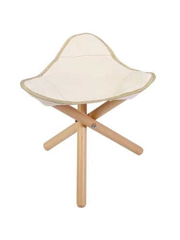 FOLDABLE WOODEN TRIAGLE STOOL