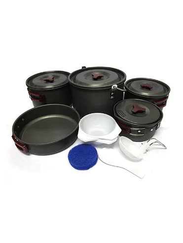 Portable Camping Cookware Mess Kit For Hiking