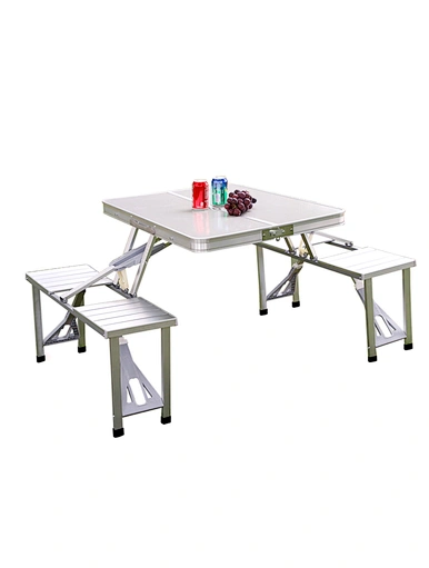 outdoor table set with 4 seats