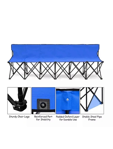  6-Person Seater Folding Chair