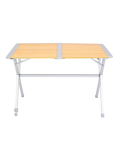 Bamboo Top Aluminum Frame Roll Up Camp Table