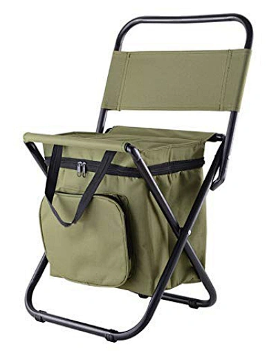 Fishing Chair with Cooler Bag and back