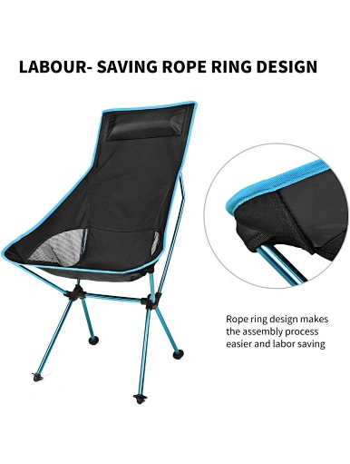  Camping Chair with Headrest
