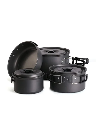 non stick camping cookware set