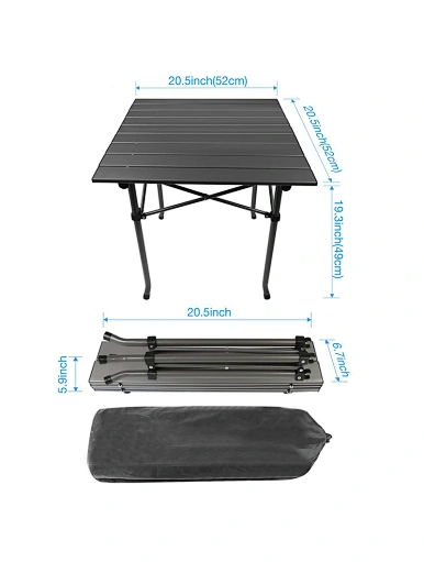  Black Stable Camping Table