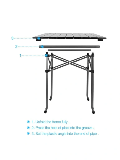  Black Stable Camping Table