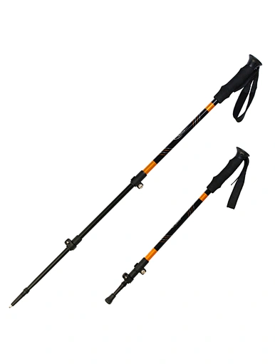 Trail Mounting  Hiking pole，3-section Cork Handle Nordic Walking Pole