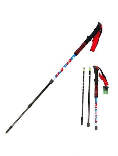 Long Eva Handle Folding Walking Hiking Trekking Stick Pole