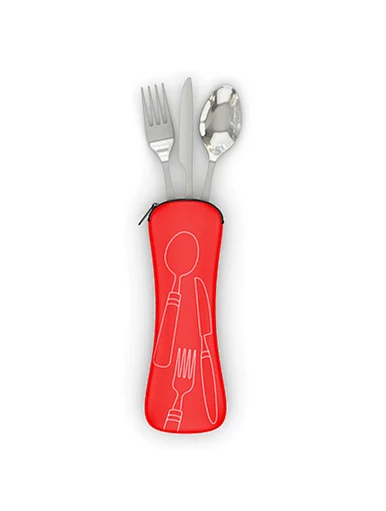 stainless steel portable camping cutlery set