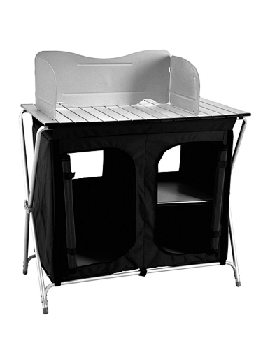 camping table with large storage