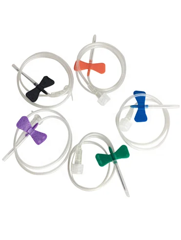 Scalp Vein Set Butterfly Needle Luer Slip Luer Lock Disposable Medical Grade PVC