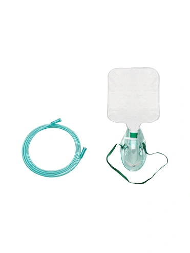 Non-rebreath Oxygen Mask With Reservoir Bag And Oxygen Tube Medical Grade PVC