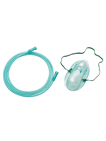 Simple Oxygen Mask Disposable Medical Grade PVC