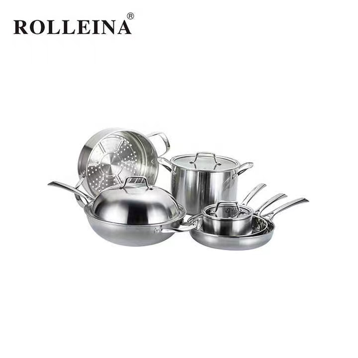Tri Ply Clad Stainless Steel Cookware Sets