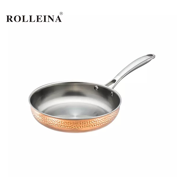 Tri Ply Clad Copper Frying Pan